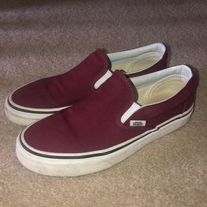 Maroon vans